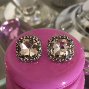 Kate spade earrings studs diamond chunky jewels